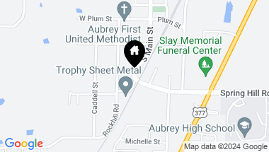 Map of 0 S Main Street, Aubrey TX, 76227