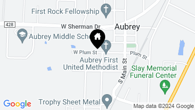 Map of 400 Maple Street, Aubrey TX, 76227