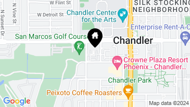 Map of 124 N CALIFORNIA Street # 10, Chandler AZ, 85225