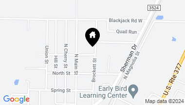 Map of 601 Brockett Street, Aubrey TX, 76227