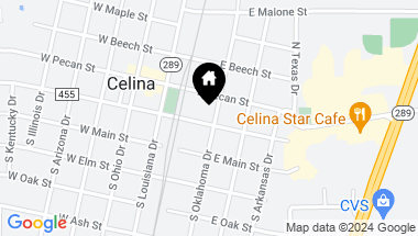 Map of 212 E Walnut, Celina TX, 75009