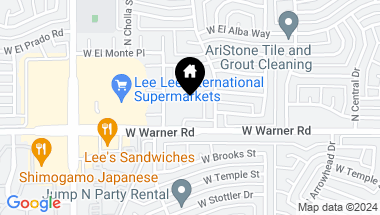 Map of 1700 W WARNER Road Unit: -, Chandler AZ, 85224