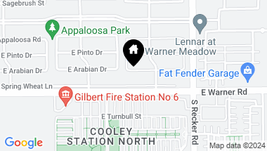 Map of 3833 E Arabian Drive, Gilbert AZ, 85296