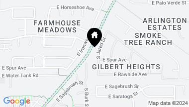 Map of 358 S JARED Drive, Gilbert AZ, 85296