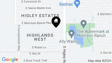 Map of 3140 E PALO VERDE Street, Gilbert AZ, 85296