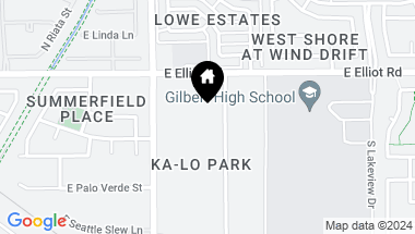 Map of 36 S 29TH Place, Gilbert AZ, 85296
