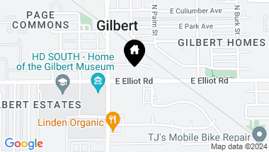 Map of 38 E ELLIOT Road, Gilbert AZ, 85234