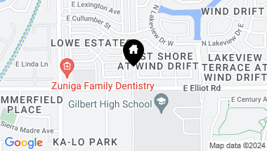Map of 20 N NIELSON Lane, Gilbert AZ, 85234