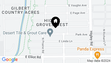 Map of 2960 E PARK Avenue, Gilbert AZ, 85234