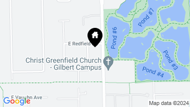 Map of 521 N 159TH Place, Gilbert AZ, 85234