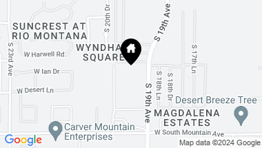 Map of 8020 S 19TH Avenue Unit: -, Phoenix AZ, 85041