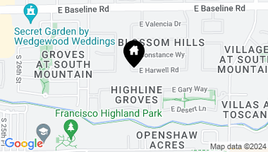 Map of 2909 E HARWELL Road, Phoenix AZ, 85042