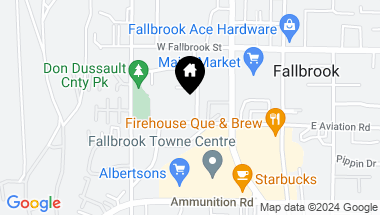 Map of 927 929 S Wisconsin Avenue, Fallbrook CA, 92028