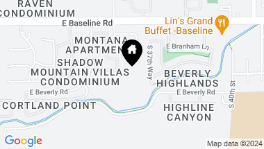 Map of 3719 E BASELINE Road Unit: -, Phoenix AZ, 85042