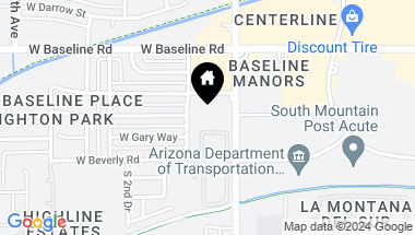Map of 8034 S Central Avenue, Phoenix AZ, 85042