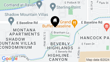 Map of 3818 E BRANHAM Lane, Phoenix AZ, 85042