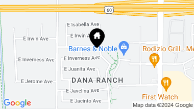 Map of 3340 E INVERNESS Avenue, Mesa AZ, 85204