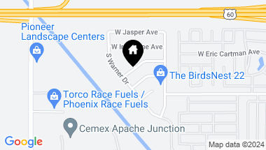 Map of 2633 W HAWKS EYE Avenue, Apache Junction AZ, 85120