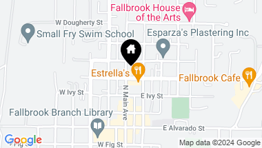 Map of 102 E Mission Road, Fallbrook CA, 92028