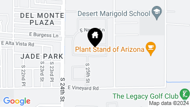Map of 2512 E ALTA VISTA Road, Phoenix AZ, 85042