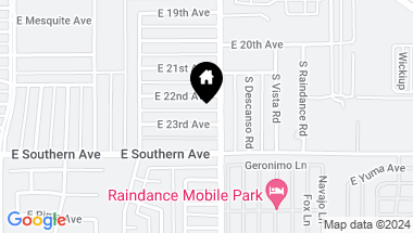 Map of 1580 E 23RD Avenue, Apache Junction AZ, 85119