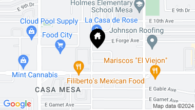 Map of 615 E FLORIAN Avenue, Mesa AZ, 85204