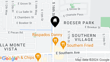Map of 1601 E SUNLAND Avenue, Phoenix AZ, 85040