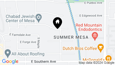 Map of 4049 E EMELITA Avenue, Mesa AZ, 85206