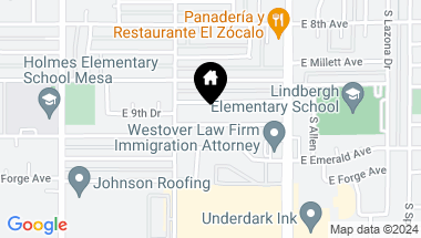 Map of 1044 E 10TH Avenue, Mesa AZ, 85204
