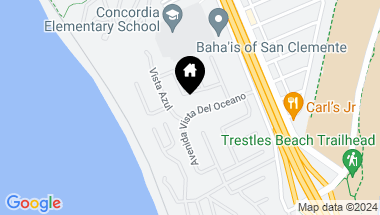 Map of 232 Avenida Vista Del Oceano, San Clemente CA, 92672