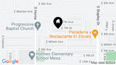 Map of 928 E 8th Avenue, Mesa AZ, 85204