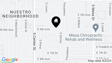 Map of 131 E 6TH Avenue, Mesa AZ, 85210