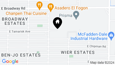Map of 2827 E TAMARISK Avenue, Phoenix AZ, 85040