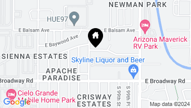 Map of 9817 E BIRCHWOOD Avenue, Mesa AZ, 85208