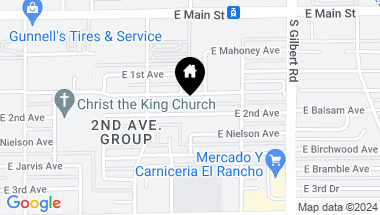 Map of 1760 E 2ND Avenue, Mesa AZ, 85204