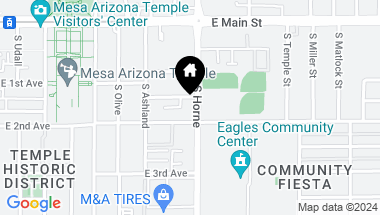 Map of 750 E DANA Avenue, Mesa AZ, 85204