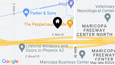 Map of 3846 E ILLINI Street E, Phoenix AZ, 85040