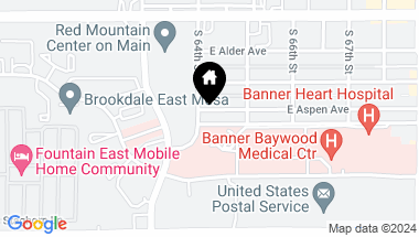 Map of 6415 E ASPEN Avenue, Mesa AZ, 85206