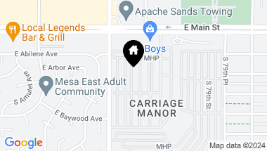Map of 7807 E Main Street # 10 Unit: F-10, Mesa AZ, 85207