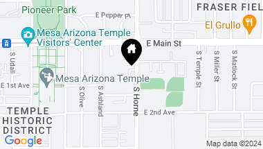 Map of 750 E 1ST Avenue, Mesa AZ, 85204