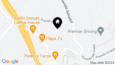 Map of 125 E Avenida Junipero, San Clemente CA, 92672