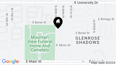 Map of 205 N 80TH Street, Mesa AZ, 85207