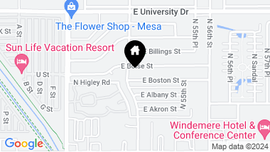 Map of 5410 E BOSTON Street, Mesa AZ, 85205