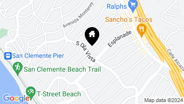 Map of 155 Avenida Barcelona # B, San Clemente CA, 92672