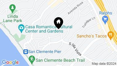 Map of 306 Avenida Monterey, San Clemente CA, 92672