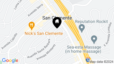 Map of 121 Avenida Rosa, San Clemente CA, 92672