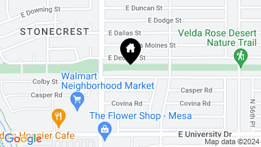 Map of 5248 E COLBY Street, Mesa AZ, 85205
