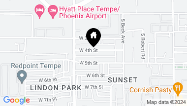 Map of 1301 W 4th Street, Tempe AZ, 85281