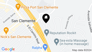 Map of 1 Vista Del Ponto 83, San Clemente CA, 92672