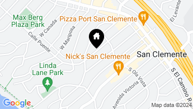 Map of 221 Avenida Miramar, San Clemente CA, 92672